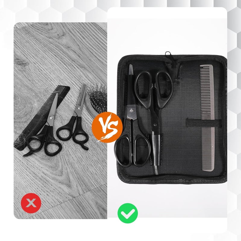 Zelphvt Scissors Bag Hair Shear Scissor Case for Hairstylists Professional Scissors Organizer Bag Hair Stylist Scissor Holder Pouch Cases for Hairdressers - Image 5
